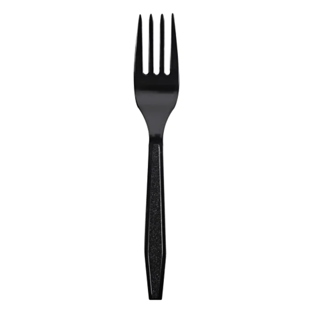 Goldmax Cutlery Heavy Weight Black Fork, 100 Each — 10 Per Case