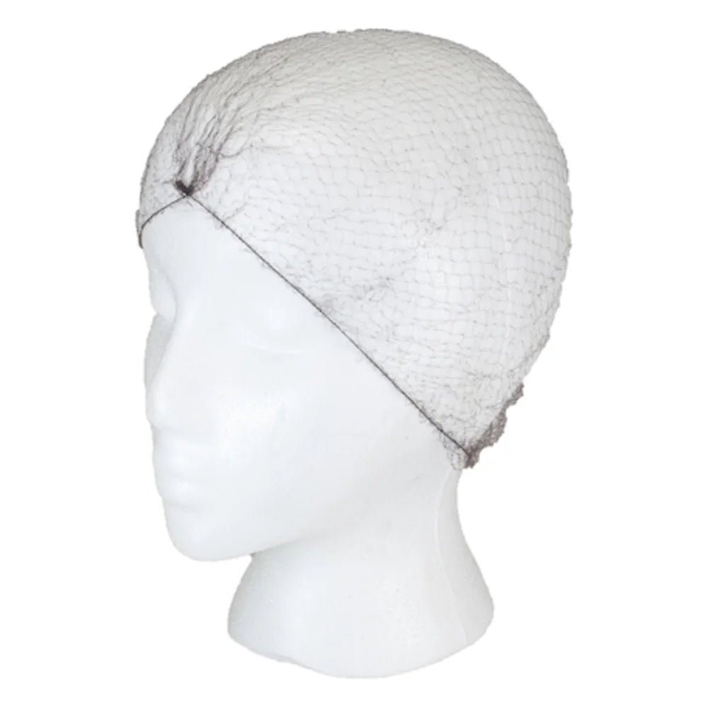 Neatgards Nylon Light Weight Hairnet, Black, Large — 1440 Per Case