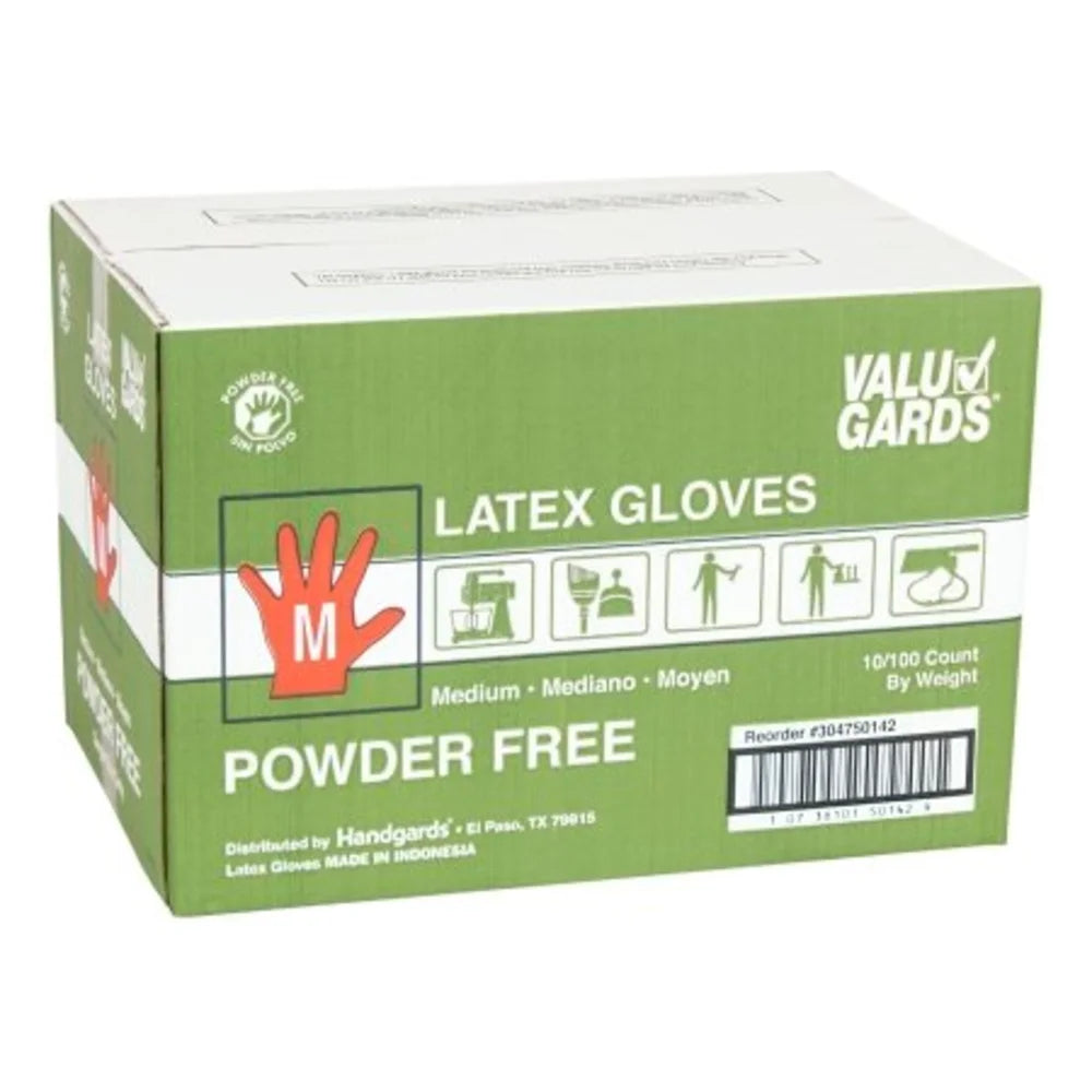 Valugards Latex Powder Free Medium Gloves — 1000 Per Case