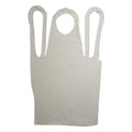 Valugards Apron Economy Poly White Embossed Light Duty 28X46 — 1000 Per Case