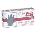Valugards Polyethylene Clear Loose Fitting Embossed Powder Free Glove — 2000 Per Case