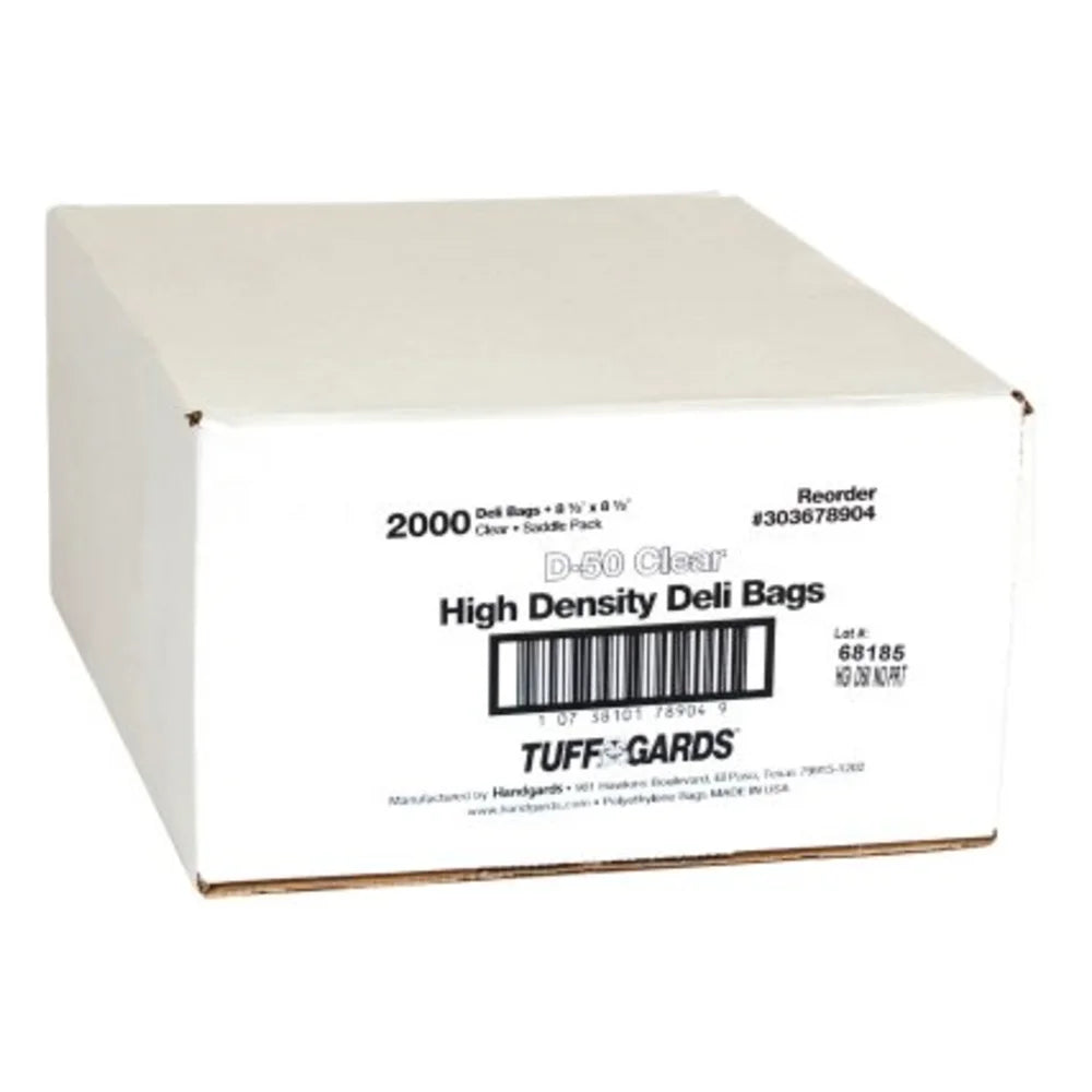 Handgards High Density Clear Deli Bag - 8.5 X 8.5 — 2000 Per Case