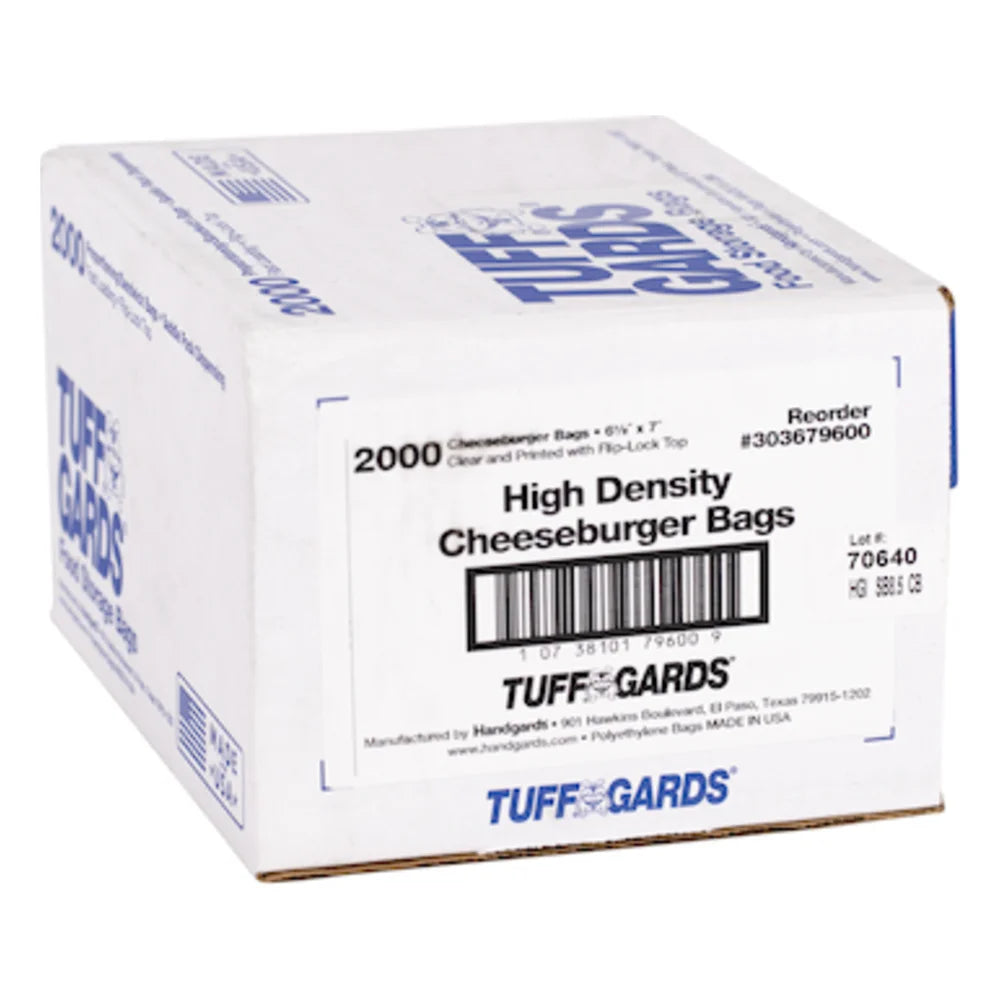 Tuffgards High Density Saddle Printed Cheeseburger Bag — 2000 Per Case