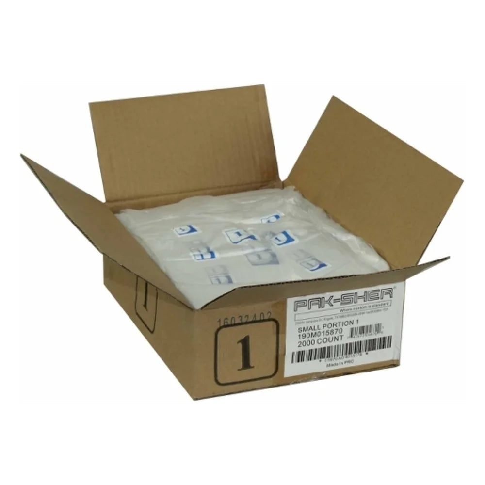 Pak-Sher 6.3 Inch X 7 Inch #1 Portion Food Storage Bag — 1 Per Case