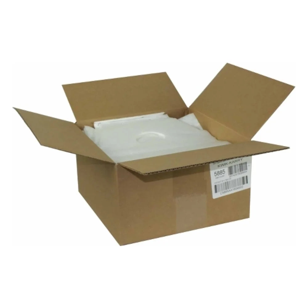 Pak-Sher 11.5 Inch X 10.5 Inch X 4 Inch Color Tab White With Handle Bag — 1 Per Case