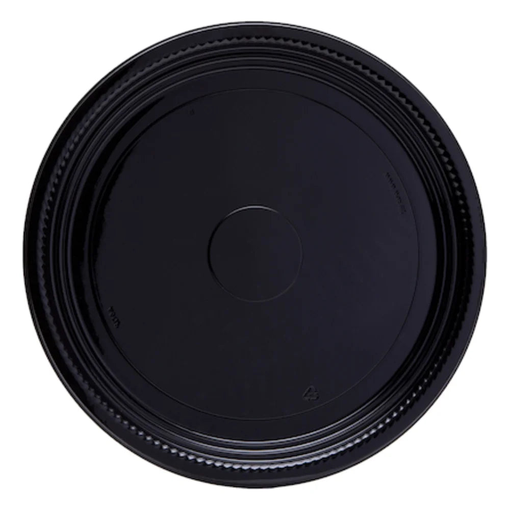 CaterLine 12" Thermo Round Black Tray — 1 Per Case