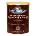 Ghirardelli Sweet Ground Hot Chocolate Cocoa Can, 3 Pound — 6 Per Case