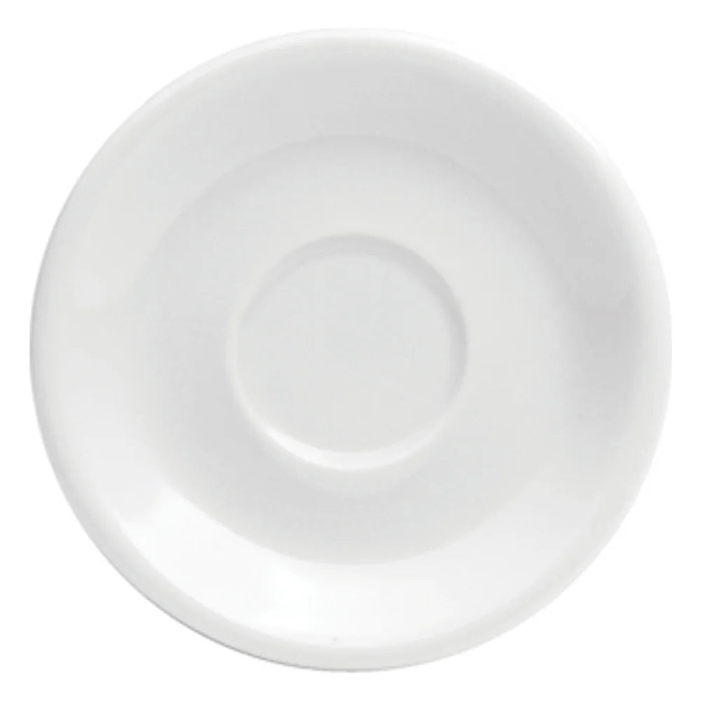 Oneida Buffalo Bright White A.D. Saucer, 4 1/4" — 36 Per Case