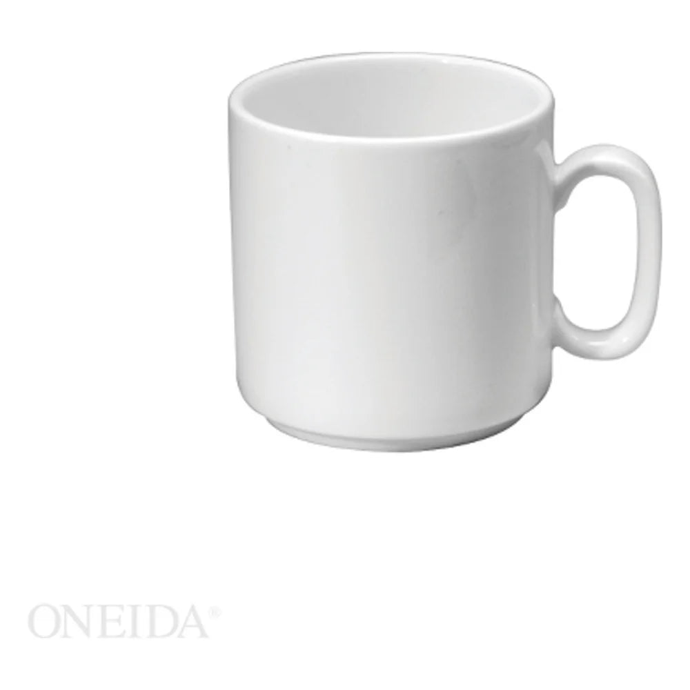 Oneida Buffalo Bright White Stacking Mug, 9 Ounce — 36 Per Case