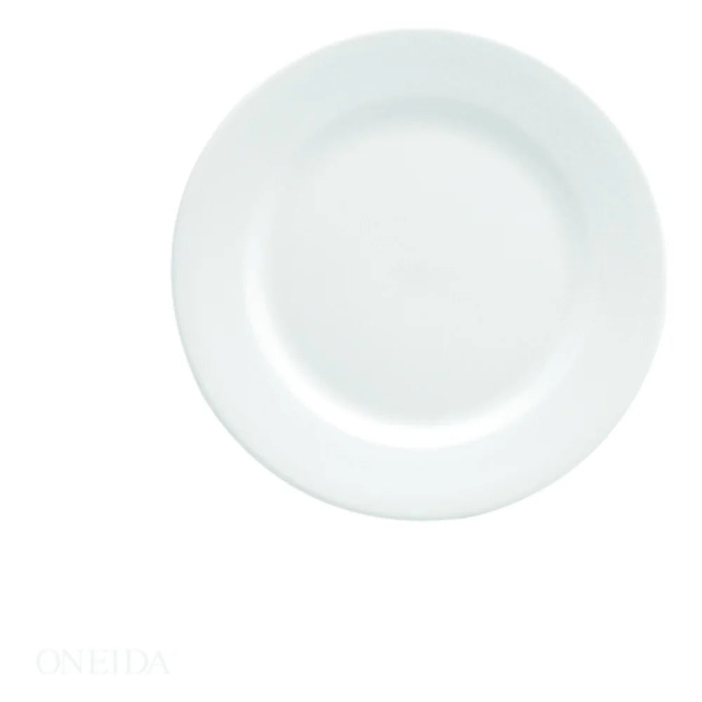 Oneida Buffalo Bright White Rolled Edge Plate 7.125 Inch — 1 Per Case