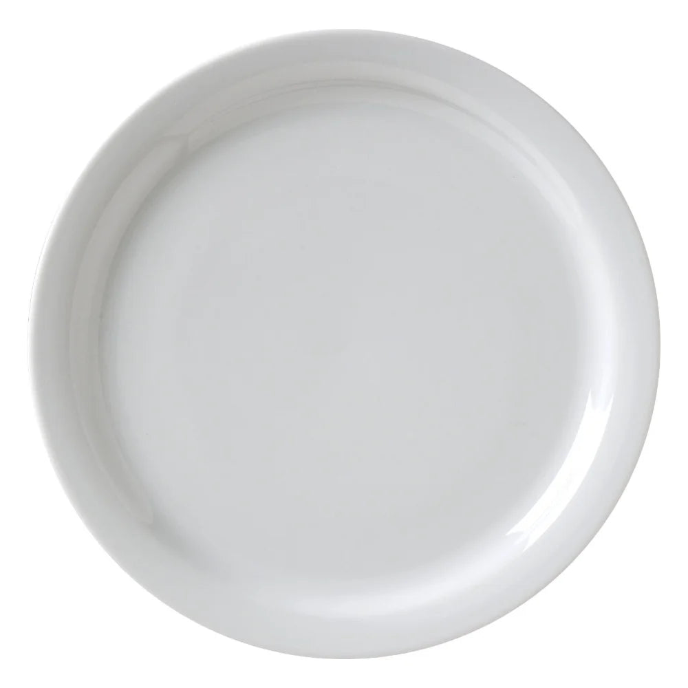 Vertex Catalina White Narrow Rim 6.5 Inch Plate — 1 Per Case