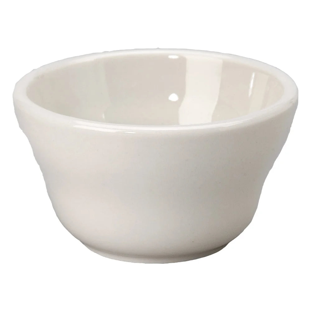 Vertex Vistar Collection American White Rolled Edge Narrow Rim Bouillon, 8 Ounce — 1 Per Case