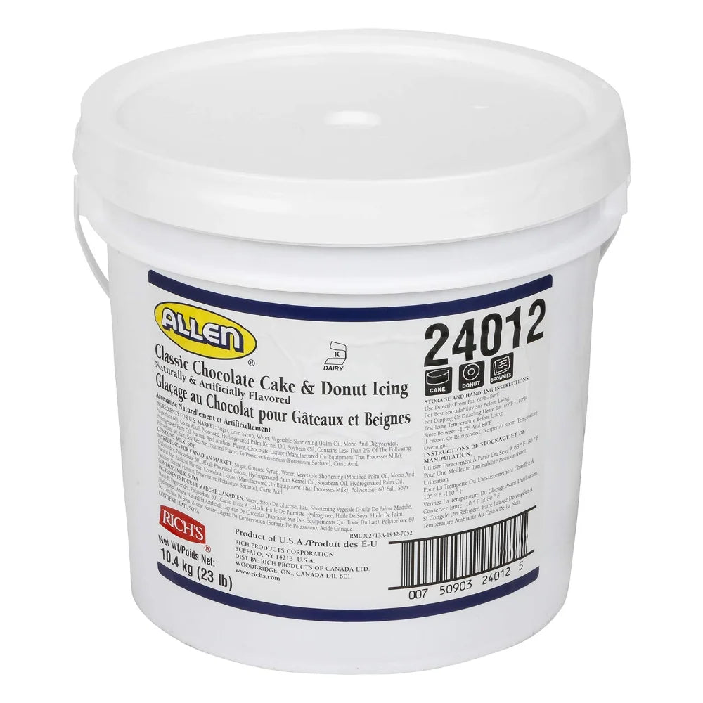 Rich's Chocolate Icing, 23 Pound — 1 Per Case