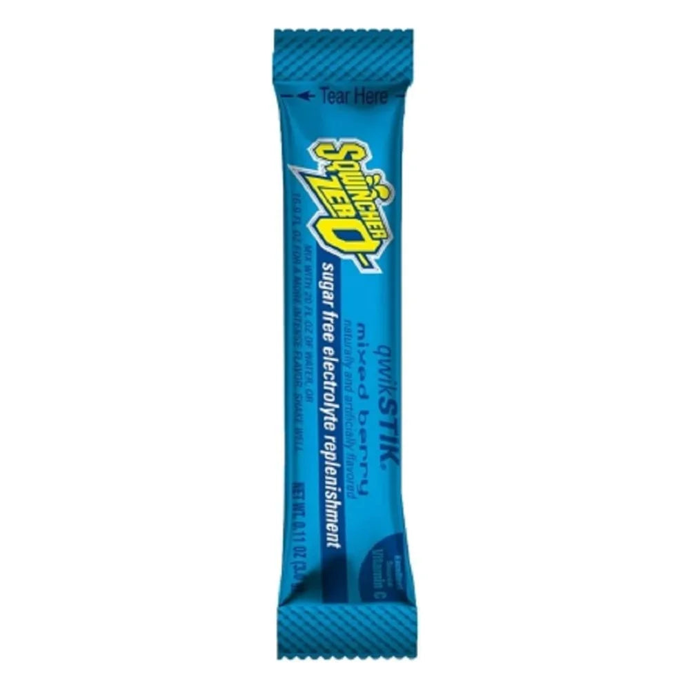 Sqwincher Qwik Stick Zero Mixed Berry Electrolytes, 0.11 Ounce — 500 Per Case