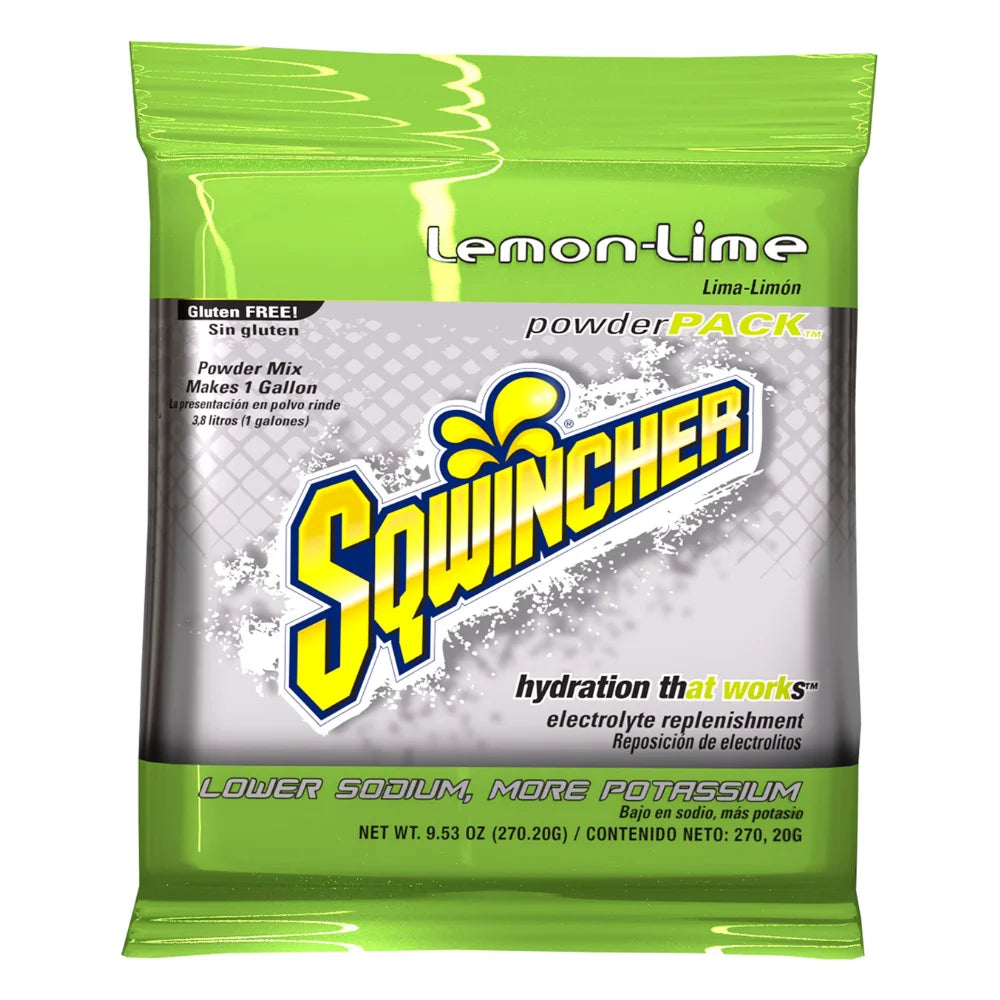Sqwincher Lemon Lime Electrolytes Drink Powder, 9.53 Ounce — 80 Per Case