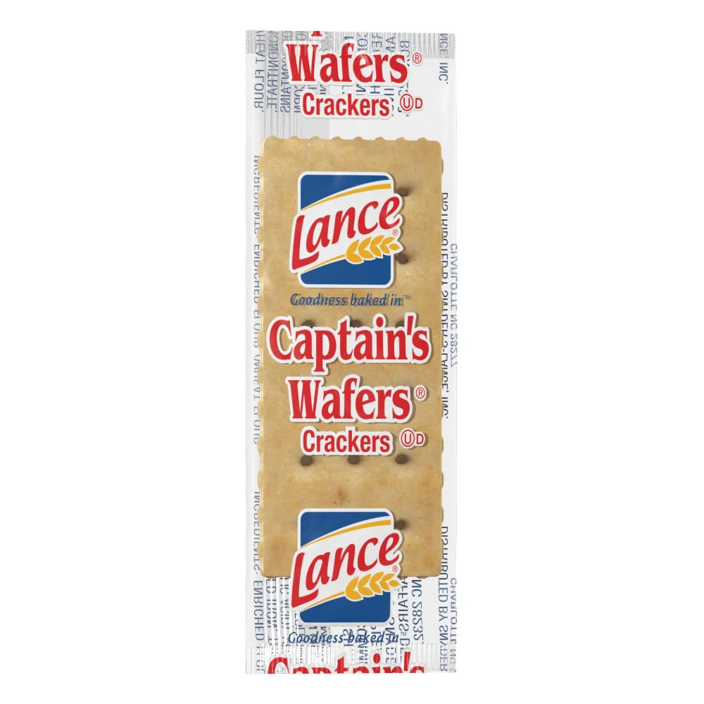 Lance Captain Wafer Crackers, 2 Count — 500 Per Case
