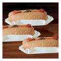 Hoffmaster 6 Inch Medium Weight White Paper Hot Dog Tray, 500 Each — 6 Per Case