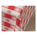 Hoffmaster Table Cover Plastic Red Gingham Banquet 100 Foot Roll — 1 Per Case