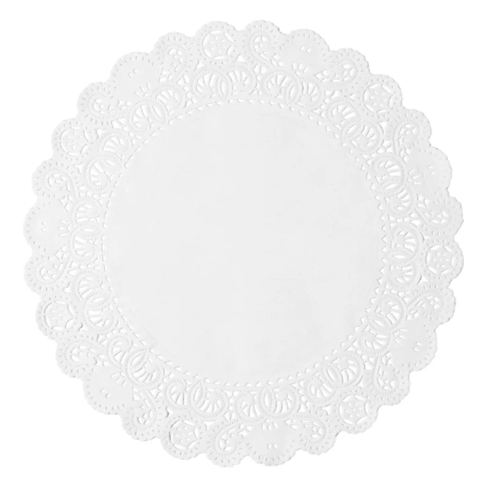Brooklace Lace Doily White 6 Inch Round French — 1 Per Case