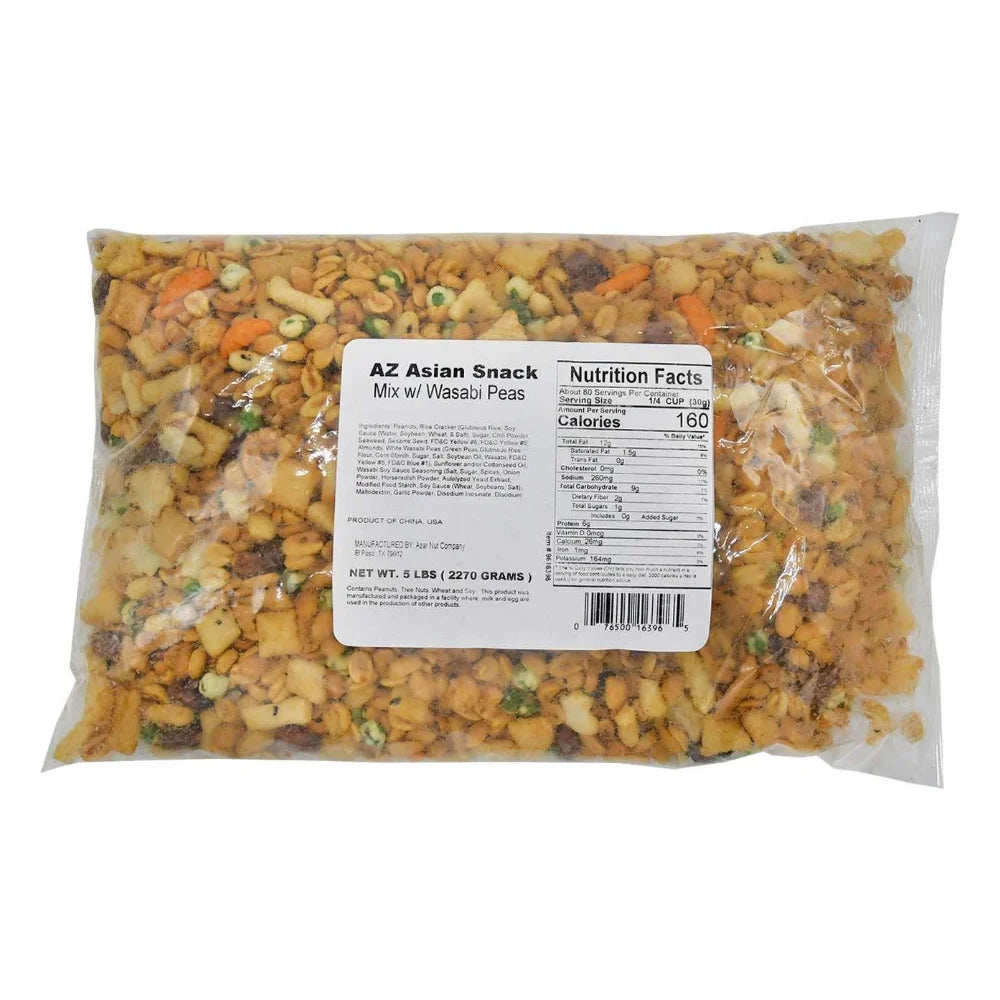 Azar Asian With Wasabi Peas Snack Mix, 5 Pound — 2 Per Case
