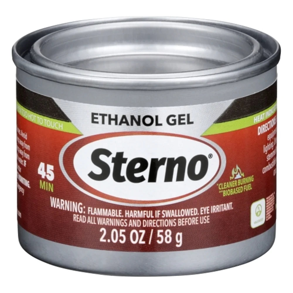 Sterno 45 Minute Room Service Green Ethanol Gel, 2.05 Ounce — 144 Per Case