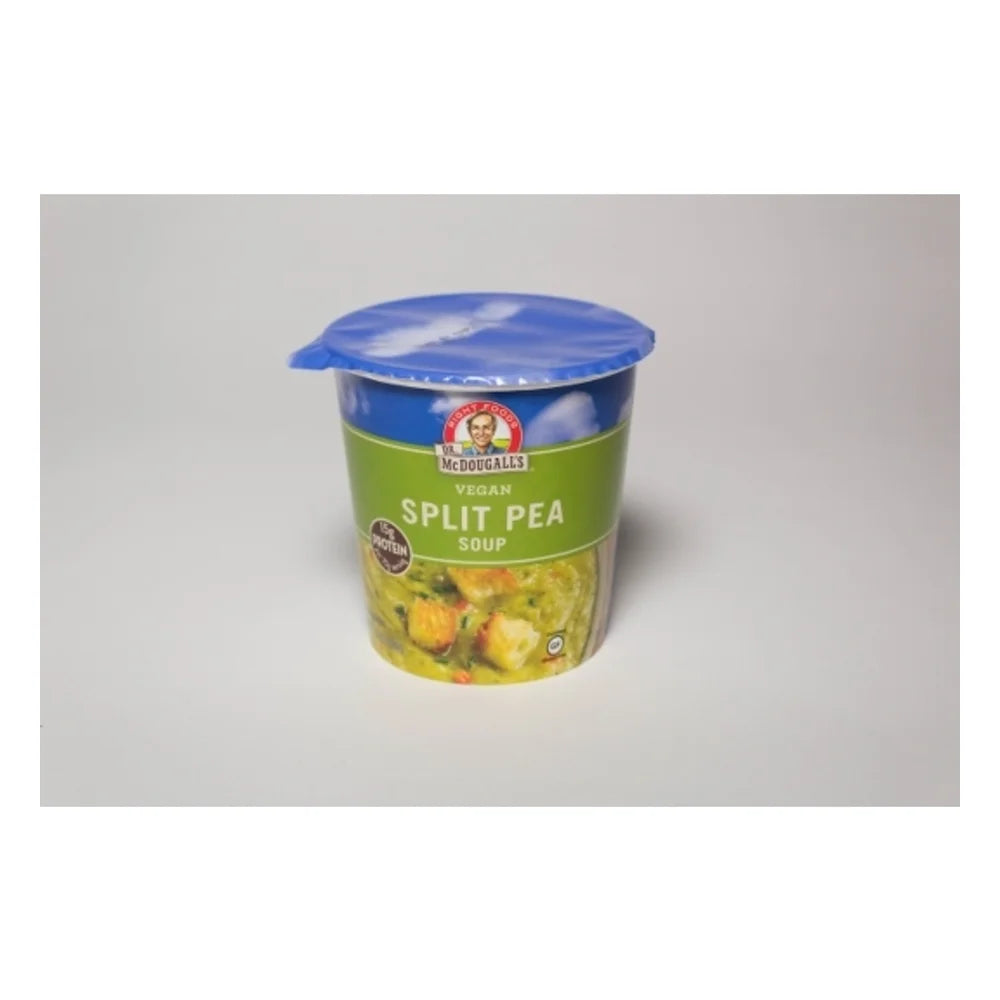 Dr. Mcdougall's Split Pea Soup Cup, 2.5 Ounce — 6 Per Case