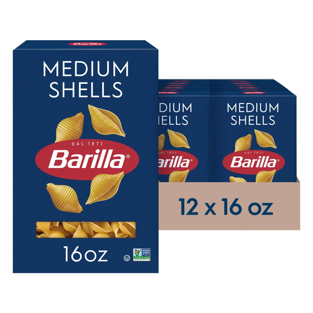 Barilla Medium Shells Pasta, 16 Ounce — 12 Per Case