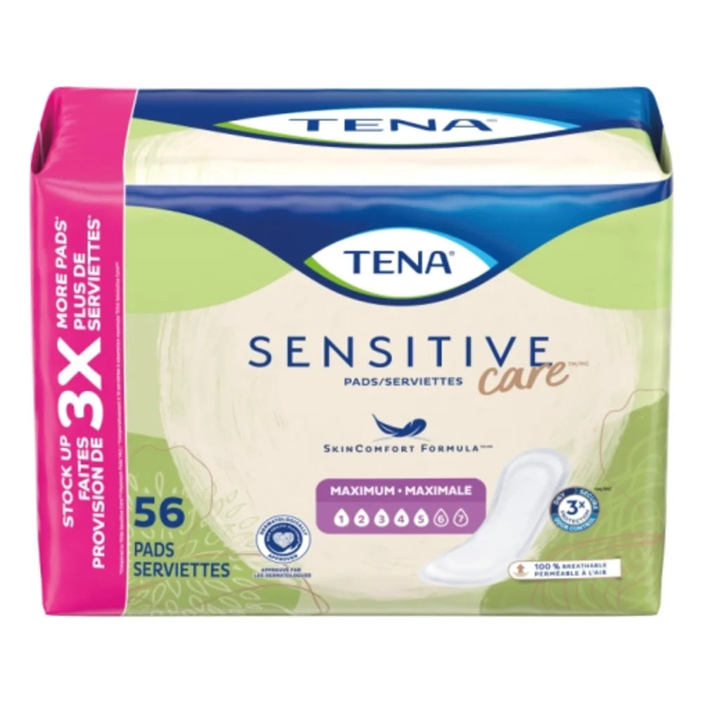 Tena Intimate Maximum Regular Pads, 56 Count — 3 Per Case