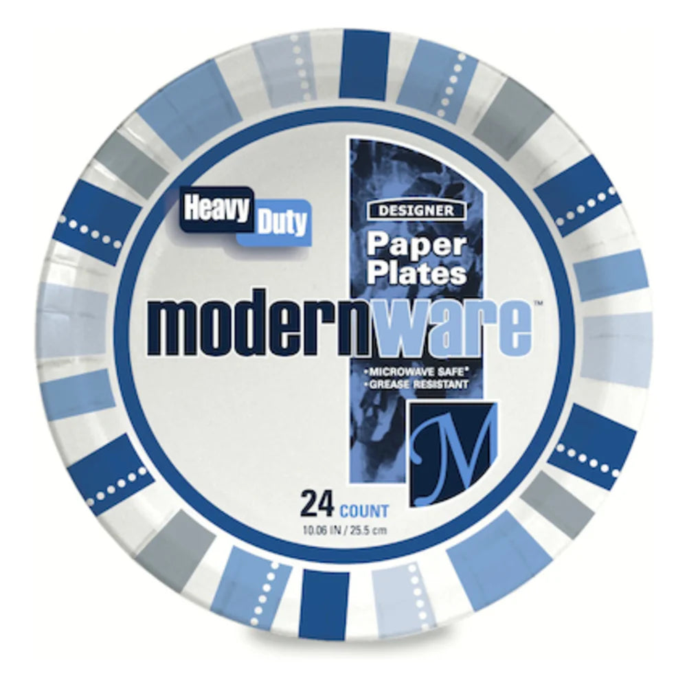 AJM 10 1/4" Modernware Plate, 24 Count — 12 Per Case