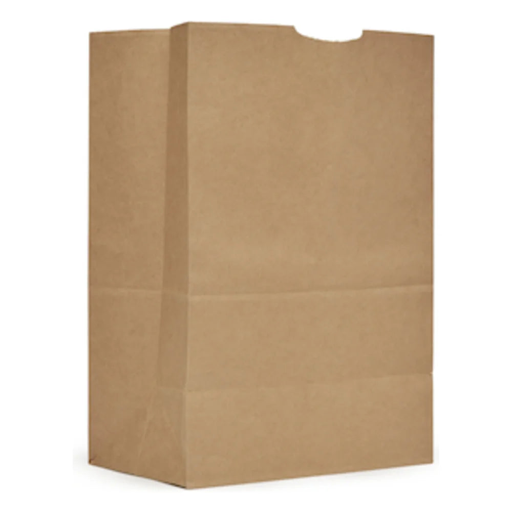 AJM 57# Natural Kraft Grocery Sack, 500 Count — 1 Per Case