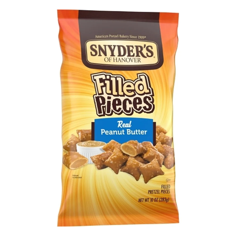 Snyder's Of Hanover Peanut Butter Filled Pretzel Pieces, 10 Ounce — 12 Per Case