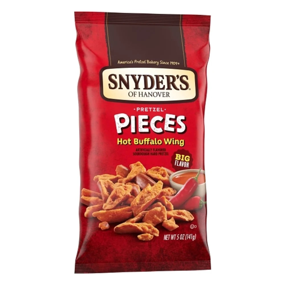Snyder's Of Hanover Hot Buffalo Wing Pretzel Pieces, 5 Ounce — 8 Per Case