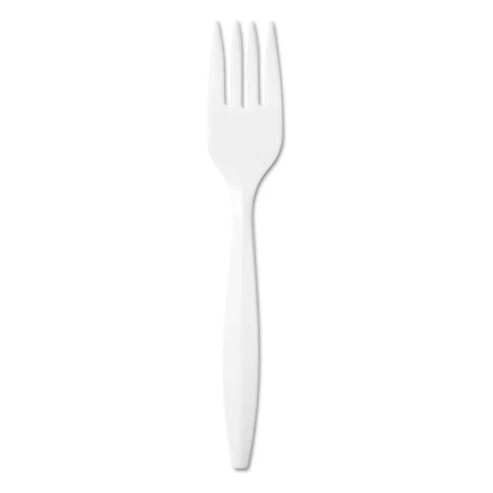Dixie Polypropylene White Fork, 1000 Count — 120 Per Case