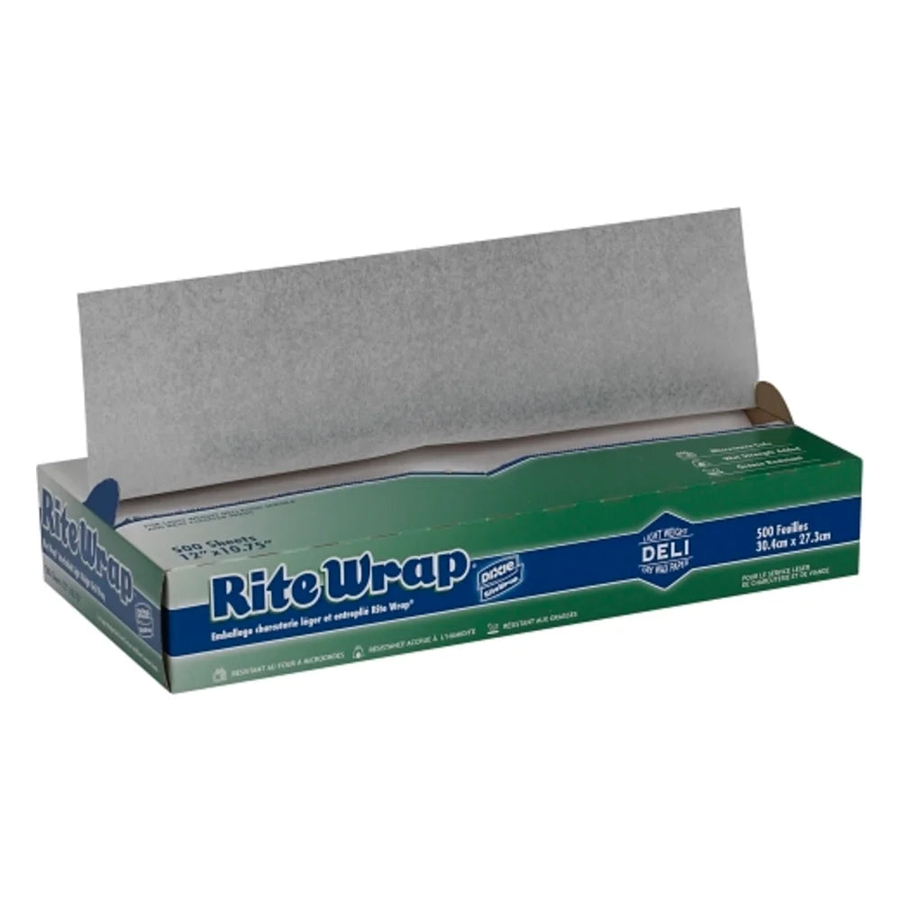 Rite Rap Deli Paper Interfolded 12"X 10 3/4", 500 Count — 12 Per Case