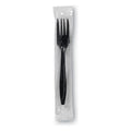 Dixie GP Pro Individually Wrapped Heavy Weight Polypropylene Plastic Fork, Black, 1000 Count — 1 Per Case