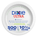Dixie 10.125 Inch White Ultra Heavy Weight Paper Plate, 125 Count — 4 Per Case