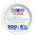 Dixie Ultra 8.5 Inch White Ultra Heavy Weight Paper Plate, 125 Count — 160 Per Case