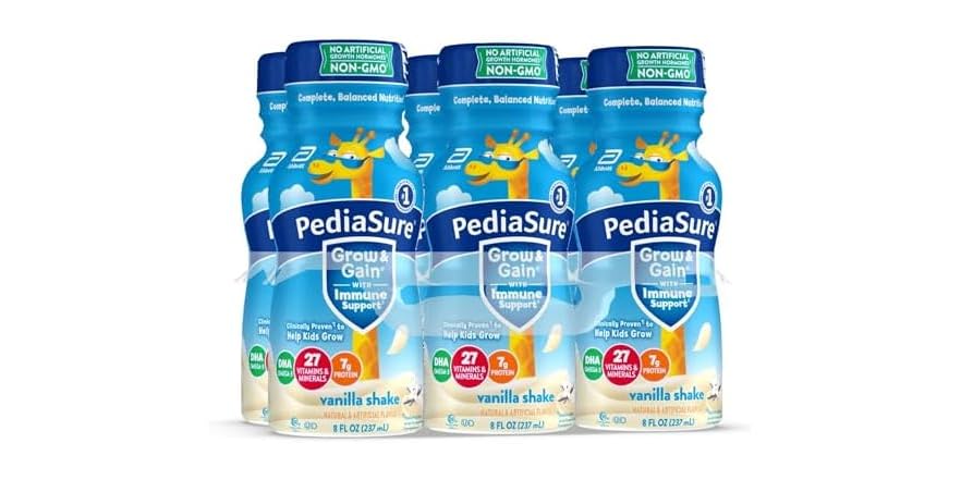 PediaSure Vanilla, 8 oz, 6 Pack — 4 Per Case