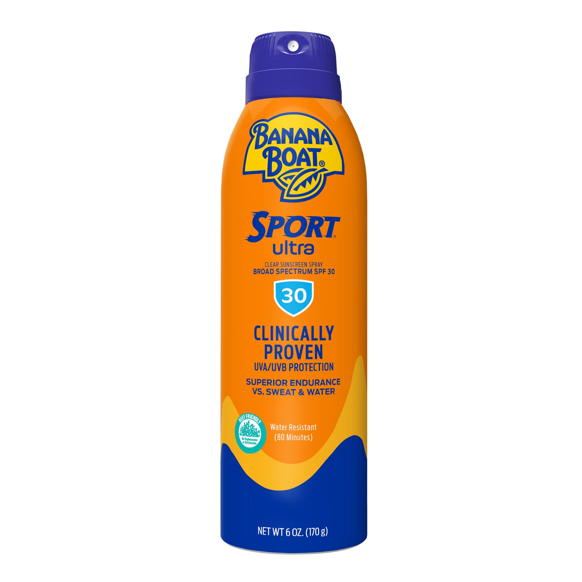 Banana Boat UltraMist Sport Sunscreen Spray SPF 30, 6 oz — 12 Per Case