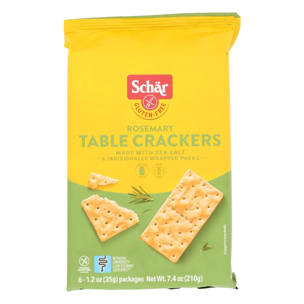 Schar Rosemary Table Crackers, 7.4 Ounce — 5 Per Case