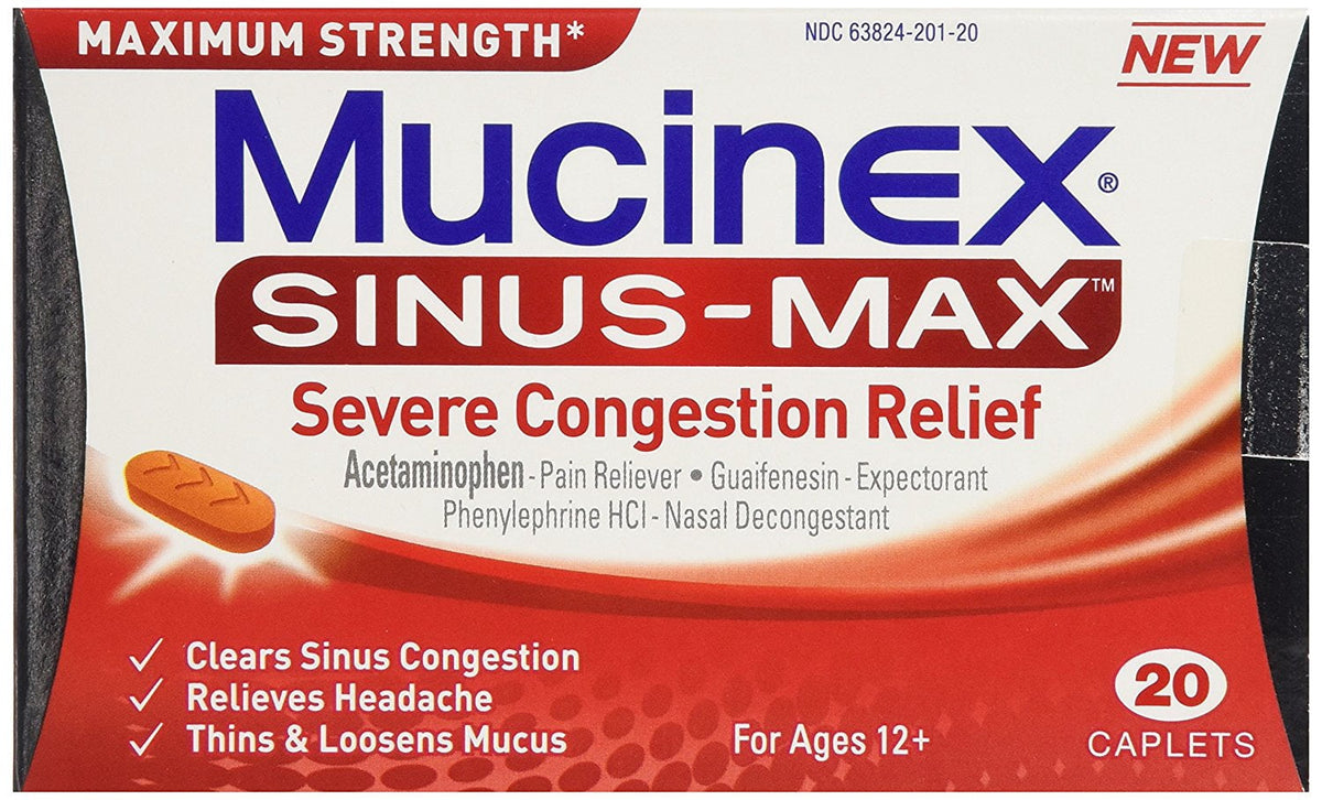 Mucinex Sinus Max Svr Cnges 20c — Case of 24