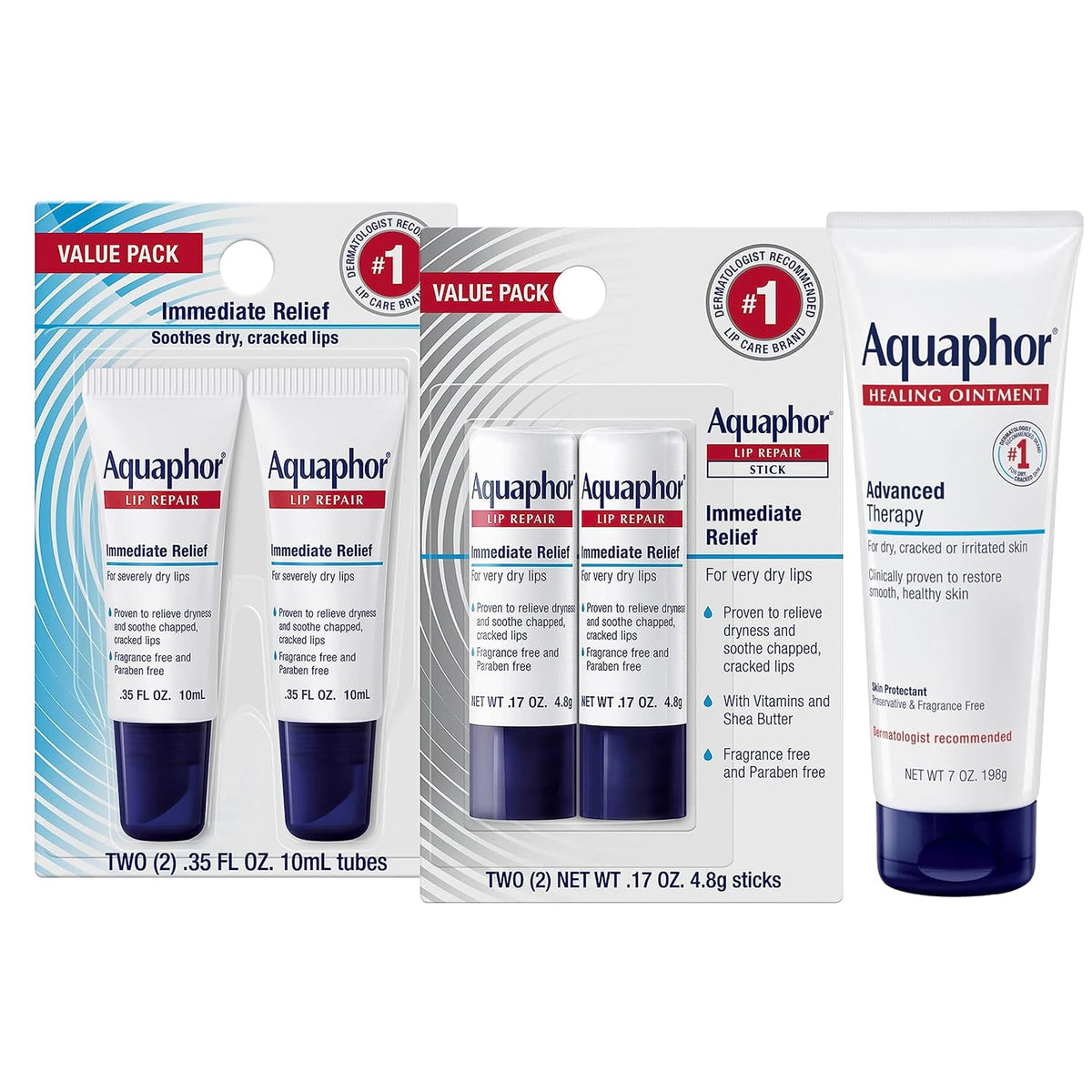 Aquaphor Lip Repair Stk 2pk/.17 — Case of 48