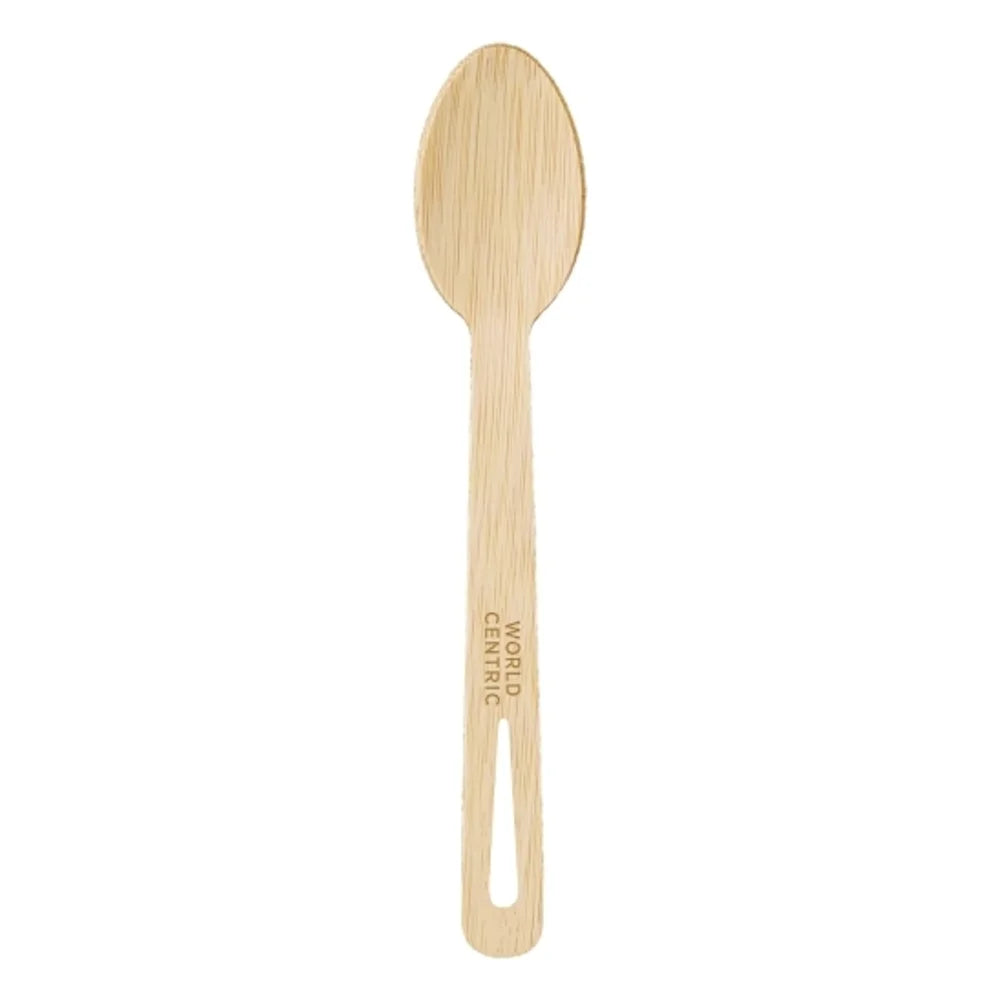 World Centric Compostable Bamboo Spoon, 100 Each — 20 Per Case