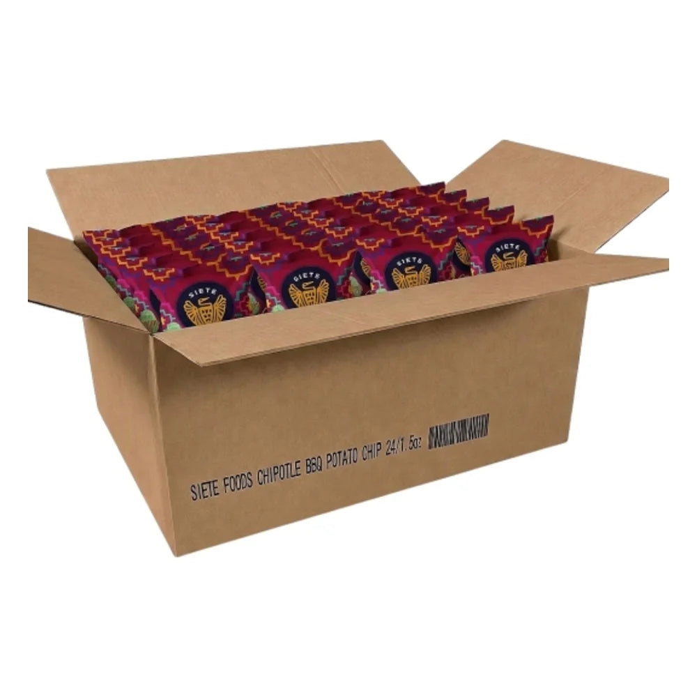 Siete Chipotle BBQ Kettle Cooked Potato Chips, 1.5 Ounce — 24 Per Case