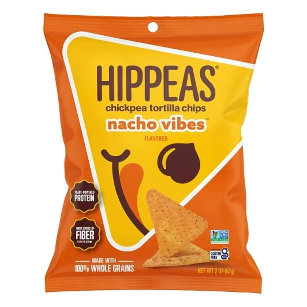 Hippeas Nacho Vibes Chickpea Tortilla Chips, 2 Ounce — 6 Per Case