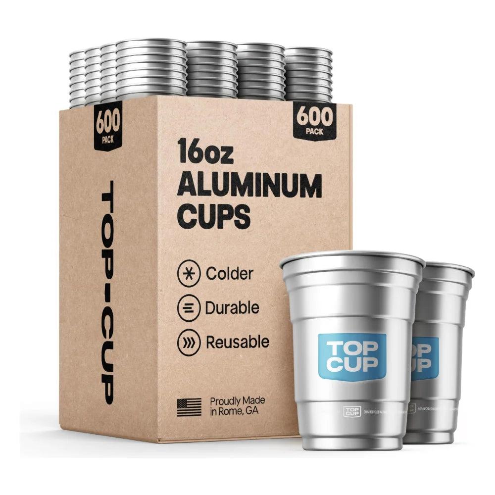 Top Cup Bulk Blue Top Cup 16 Oz — 15 Per Case
