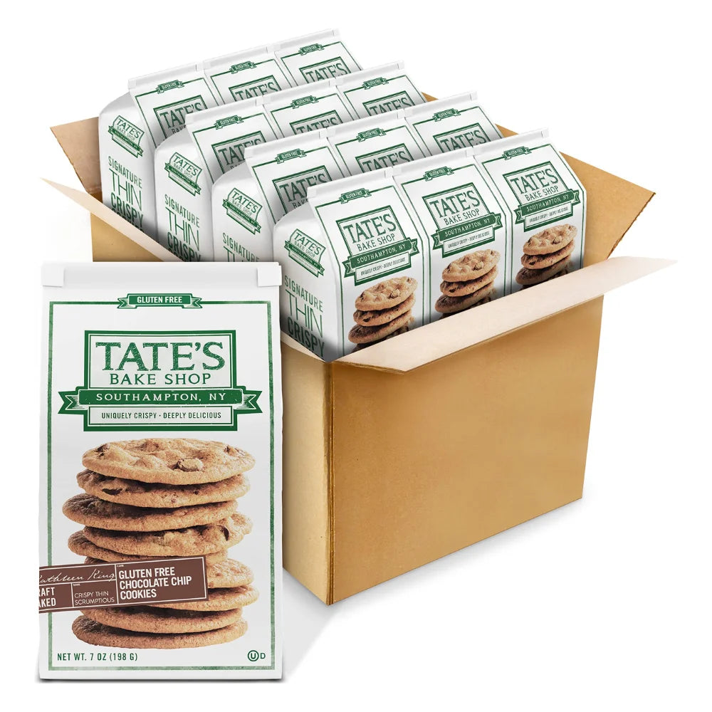 Tate's Bake Shop Gluten-Free Chocolate Chip Cookies, 7 Ounce — 12 Per Case