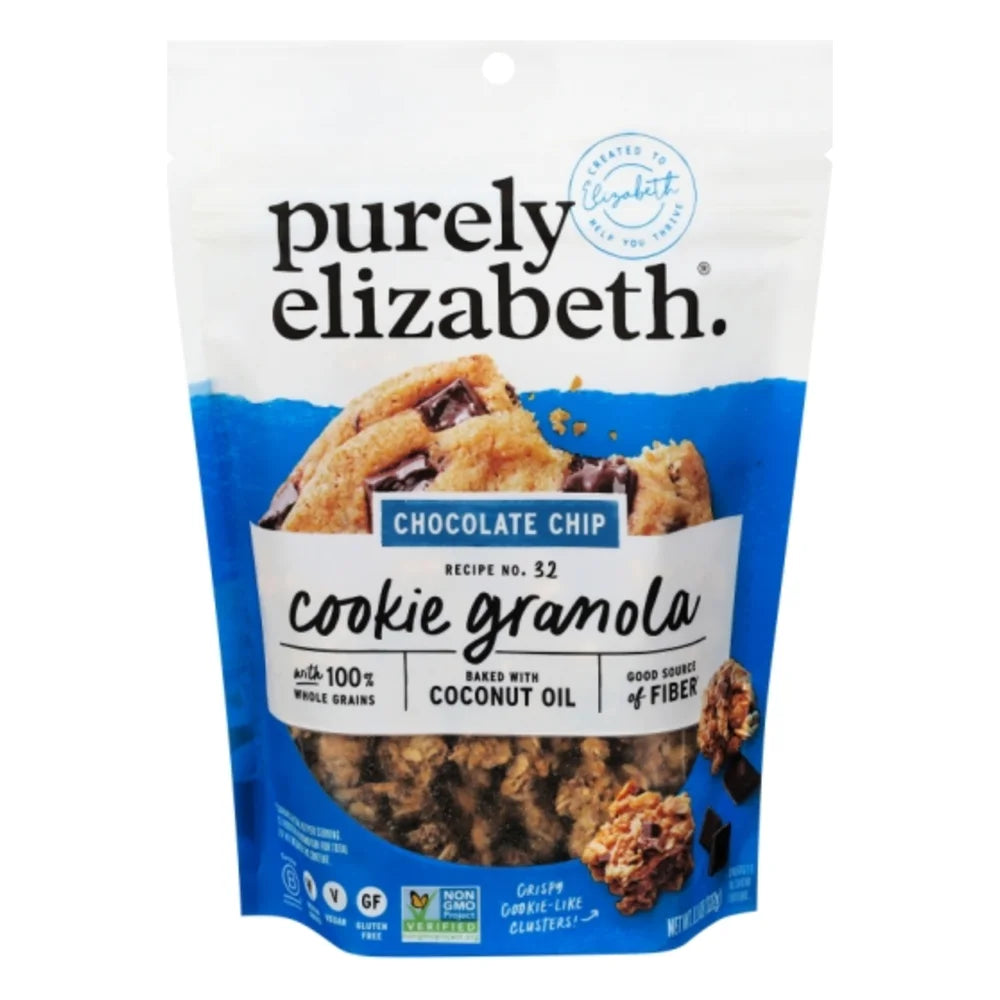 Purely Elizabeth Non Gmo Chocolate Chip Cookie Granola, 11 Ounce — 6 Per Case