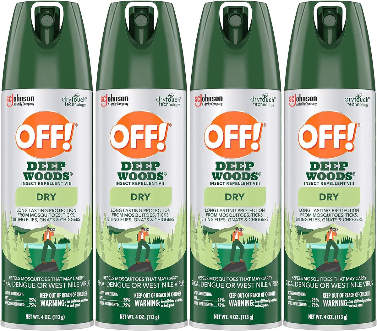 OFF! Deep Woods Aerosol, 11 oz — 12 Per Case