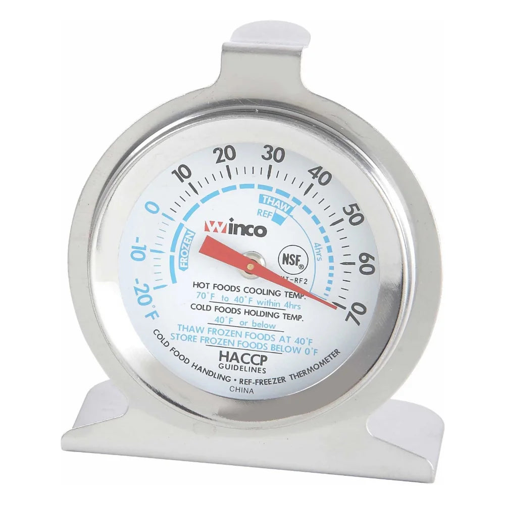 Winco 2" Dial Freezer/Refrig Thermometer — 1 Per Case